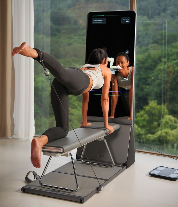 Miroir fitness en action 1